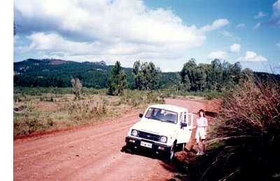 Fidži - cesta ve vnitrozemí Viti Levu
