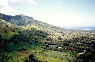 Pohled na západ Rarotongy