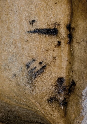 Kresba v Kateřinské jeskyni