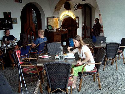 Příjemné posezení s dcerou *