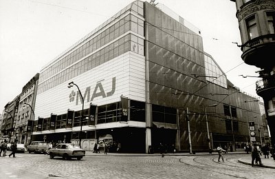 Ikonická stavba obchodního domu Máj slaví 50. výročí svého otevření