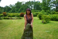 na krásné zahradě