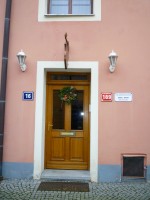 Vchod do Penzionu 189 v Hradební ulici