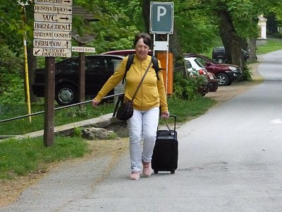 Mirka H. na cestě domů