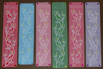 Záložky do učebnic pro vnoučata