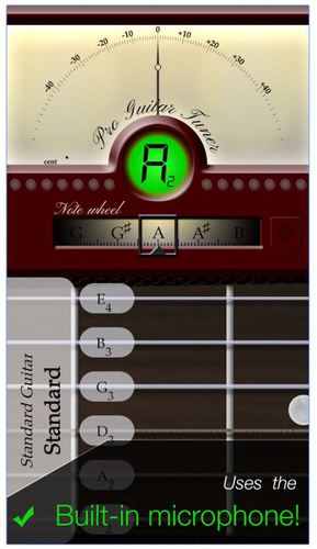 Pro-guitar-tuner-vybrána je kytara