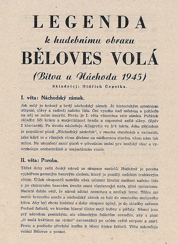 První strana letáku