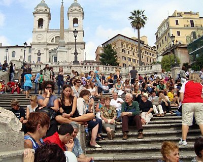 Španělské schody – jeden z ikonických symbolů Říma *