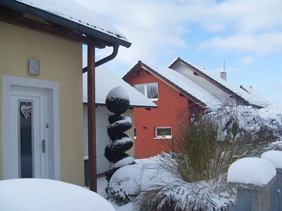 Sníh vytváří zajímavou bílou krásu