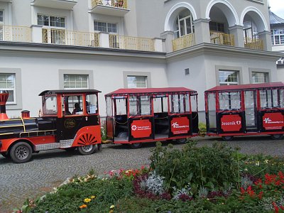 Výletní vláček v Jeseníku