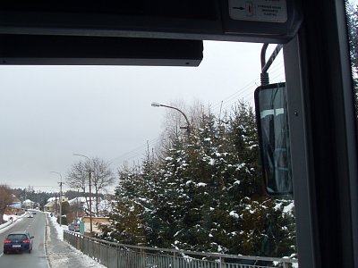 Zde už jedeme bezpečně do Boskovic