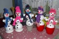 popis na výrobu sněhuláčků