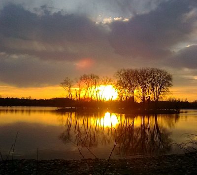 Večerní zrcadlení