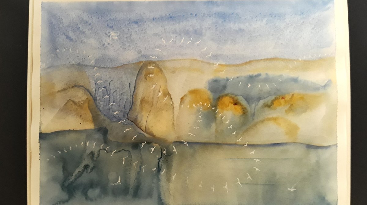 Tango v akvarelech (a na hedvábných šátcích) ve Španělském institutu v Praze